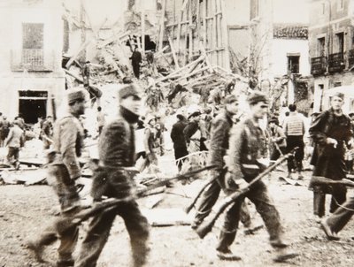 Einzug der republikanischen Truppen in Teruel von Unbekannt Unbekannt